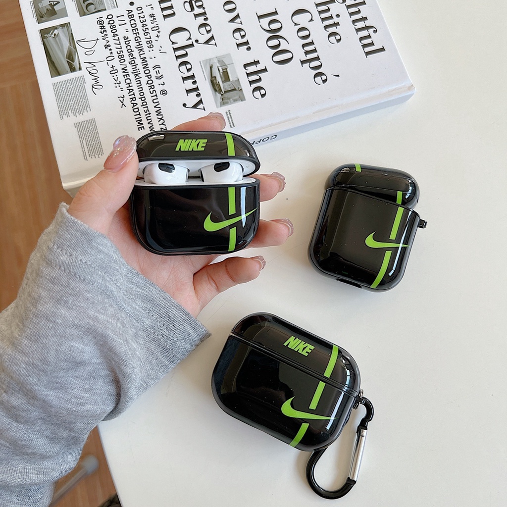 Vỏ Bảo Vệ Hộp Sạc Tai Nghe Bluetooth Airpod 1 2 3 pro Bằng tpu In logo Nike Độc Đáo Thời Trang