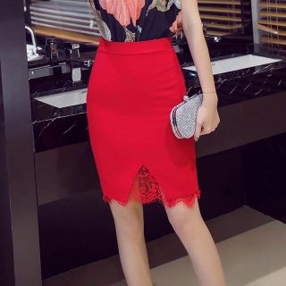 Chân váy phối ren