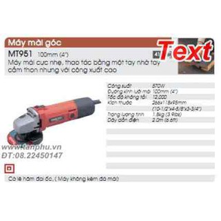 Máy mài góc Maktec MT951