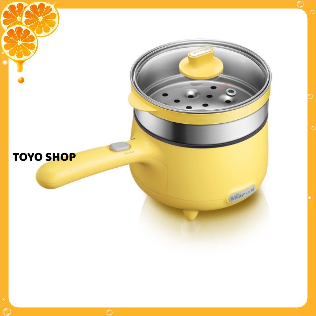 Nồi lẩu điện đa năng Bear DRG - C12S1, chức năng nấu lẩu, chiên xào, hấp, luộc, dùng inox 304