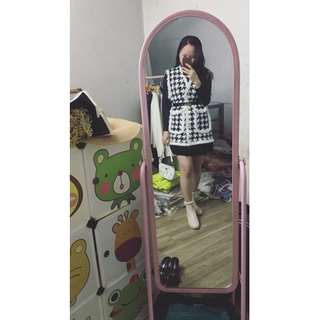 Áo gile lông thỏ dạ pha lông