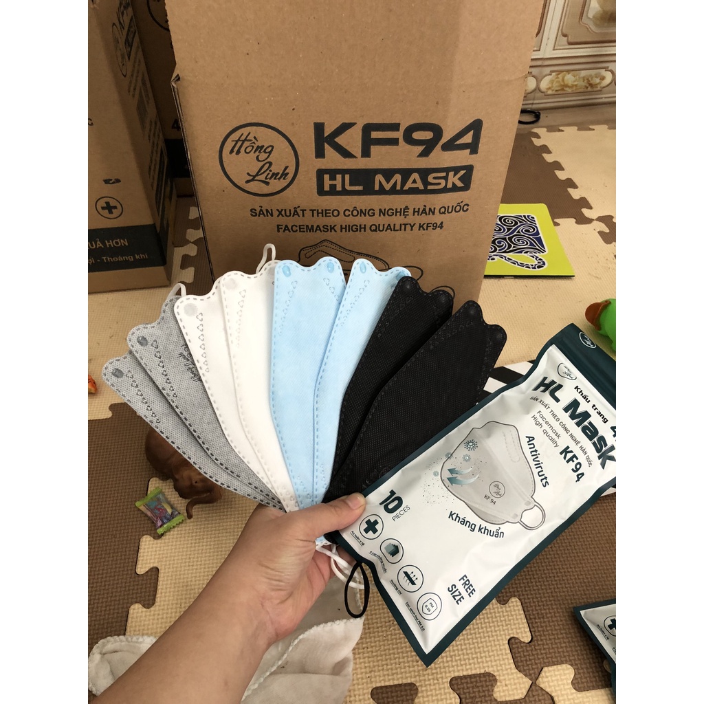 Thùng 300 Chiếc Khẩu Trang KF94 4 Lớp PHÚC LÂM Lọc Bụi Bẩn Không Thấm Nước Loại Dày Đẹp