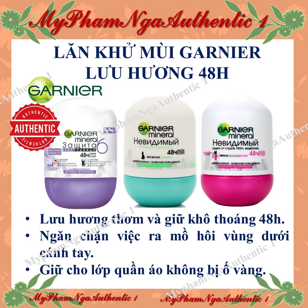 Lăn khử mùi diệt khuẩn Garnier