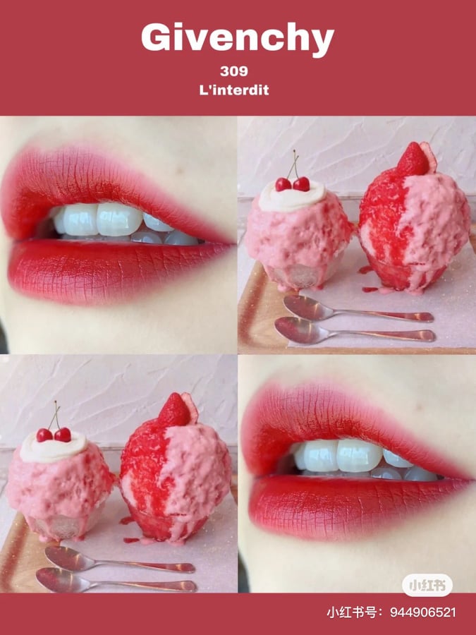 [Rẻ vô địch] [Bill đầy đủ] Son kem siêu mịn Cao cấp Givenchy Le Rouge Liquide màu 309