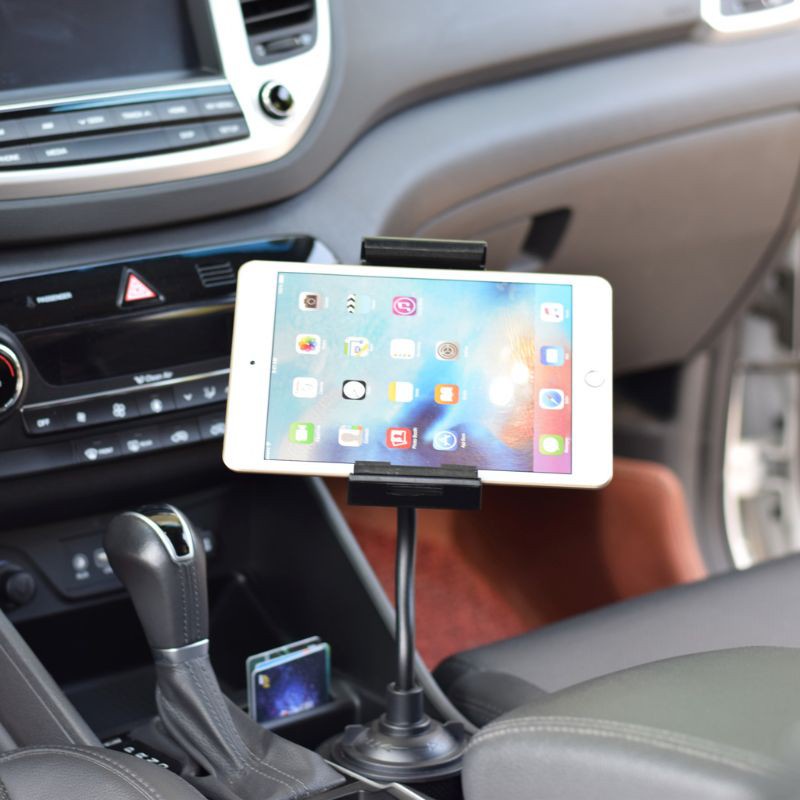 Alli Universal Gooseneck Adjustable Car Cup Holder Mount Cradle for iphone iPad Samsung Galaxy Xiaomi Huawei 5.5&quot;-11&quot; Cellphone or Tablet