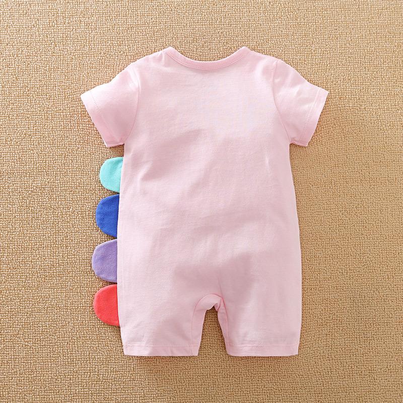 Quần Áo Trẻ Em Sơ Sinh Bộ Đồ Liền Thân Cộc Tay Chất Cotton Bodysuit Hình Thú Kỳ Lân Cho Bé Trai Bé Gái [BDC17]