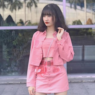 Set Natthy Crystal màu hồng NATTHY STYLE