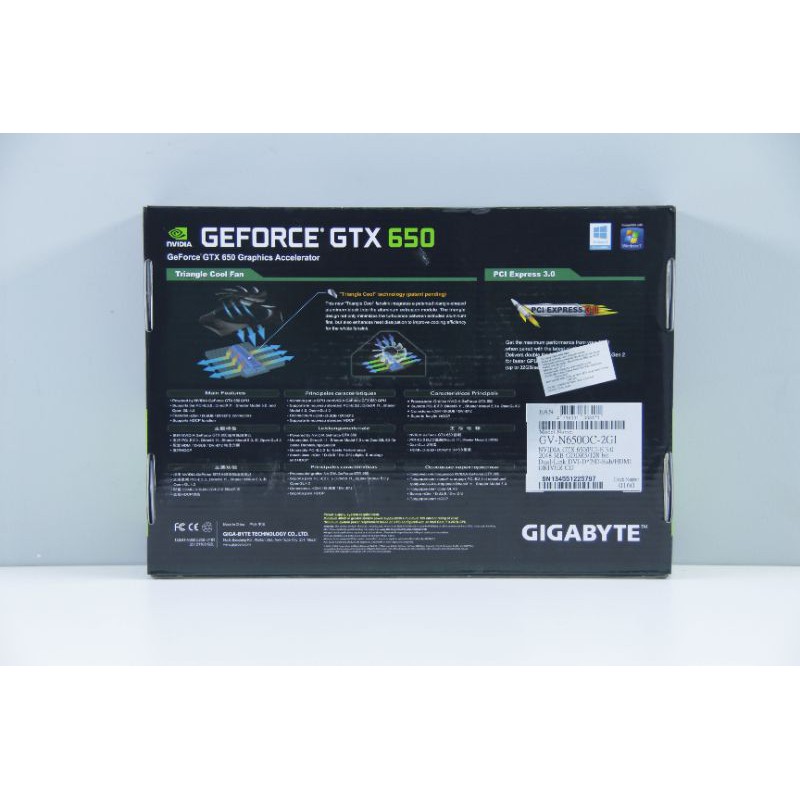 VGA Card màn hình Gigabyte GTX650 2GB GDDR5 | BigBuy360 - bigbuy360.vn