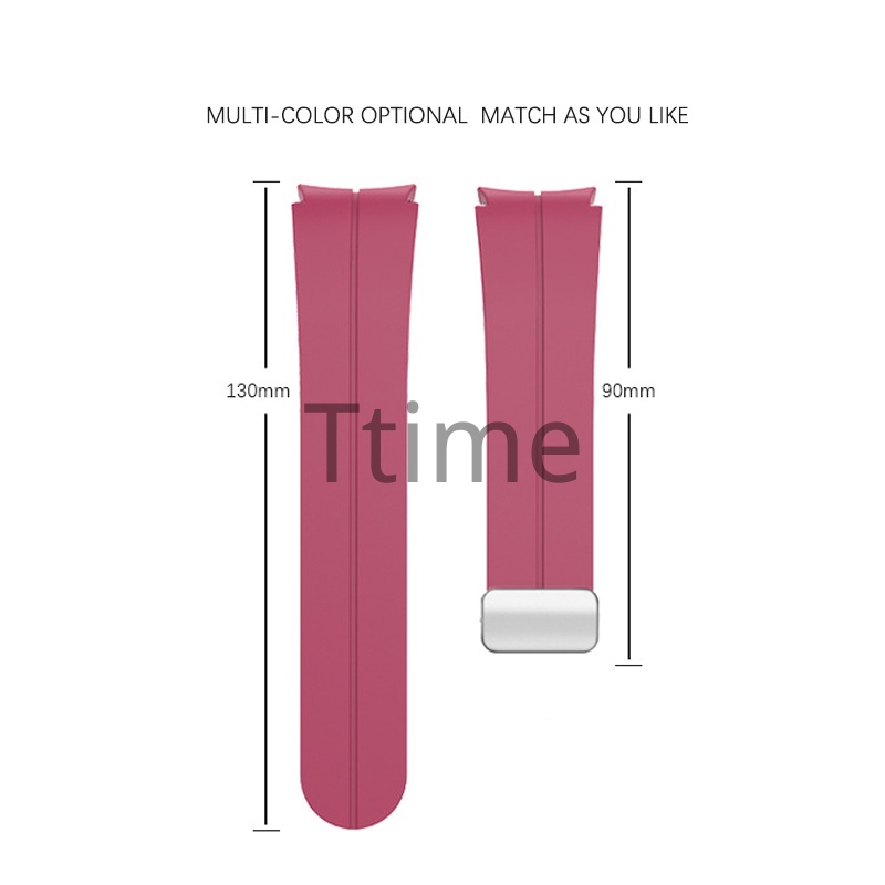 Dây Đeo Silicon Khóa Nam Châm 20mm 20mm Cho Đồng Hồ Thông Minh Samsung Galaxy Watch 5 / 4 44mm 40mm 5 Pro 45mm