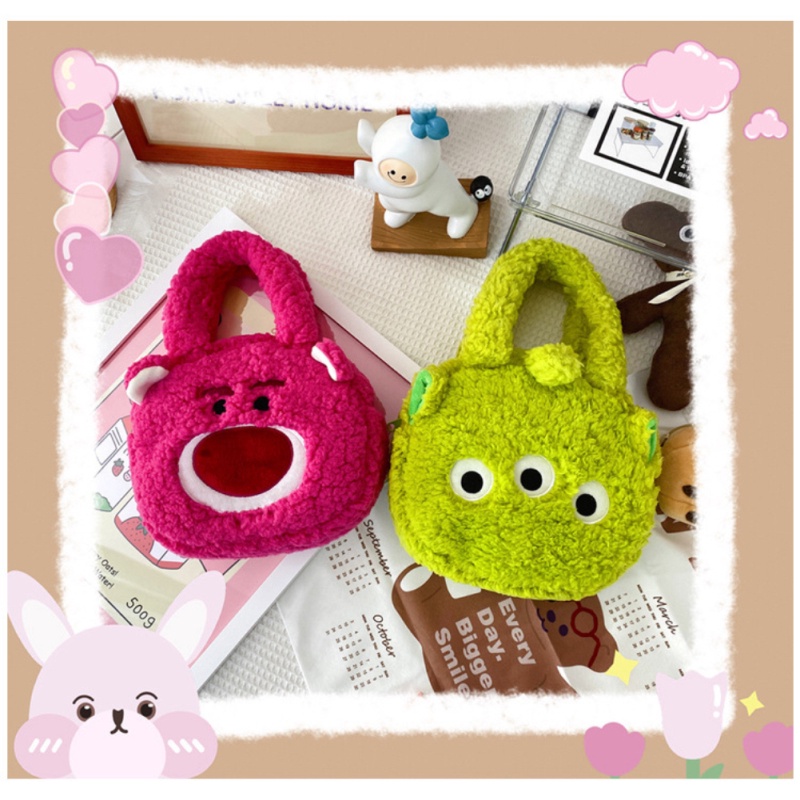 Túi Xách Mini Hình Gấu Dâu Tây Nhồi Bông Dễ Thương Cho Nữ ​Đồ chơi nhồi bông Hình Động Vật Envirosax