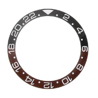 38mm Ceramic Bezel Watch Face Bezel Insert Fit 40mm Automatic Movement Watch Replacement Accessories