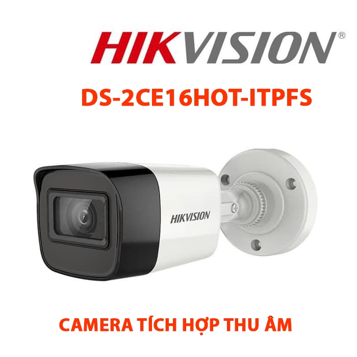 Bộ Camera Quan Sát Hikvision 4 Kênh Super HD 5.0MP Tích Hợp Mic Thu Âm Đầy Đủ Phụ Kiện Lắp Đặt
