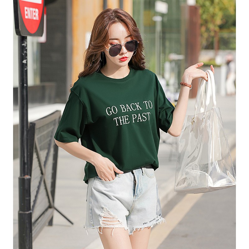 Áo Thun Nữ Tay Ngắn 🔺FREESHIP🔺 Áo phông nữ thun cotton, mịn, mát, sành điệu in chữ Mã: M91 | BigBuy360 - bigbuy360.vn