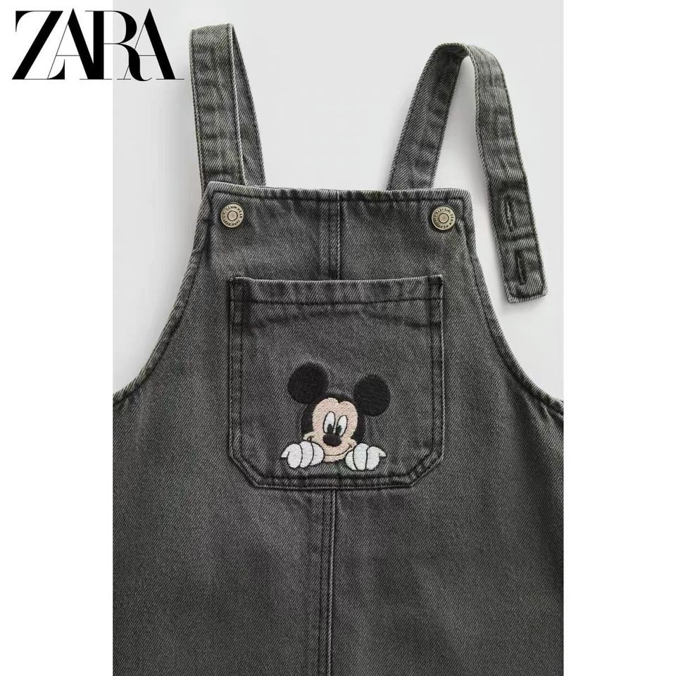 Yếm Jean Mickey ZR đen khói