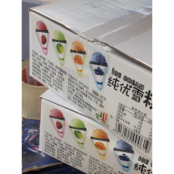 Sỉ thùng 40 gói kem thạch sữa chua đài loan 4 vị