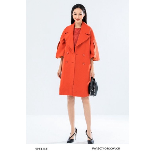 Thanh lý áo dạ Elise màu cam size S