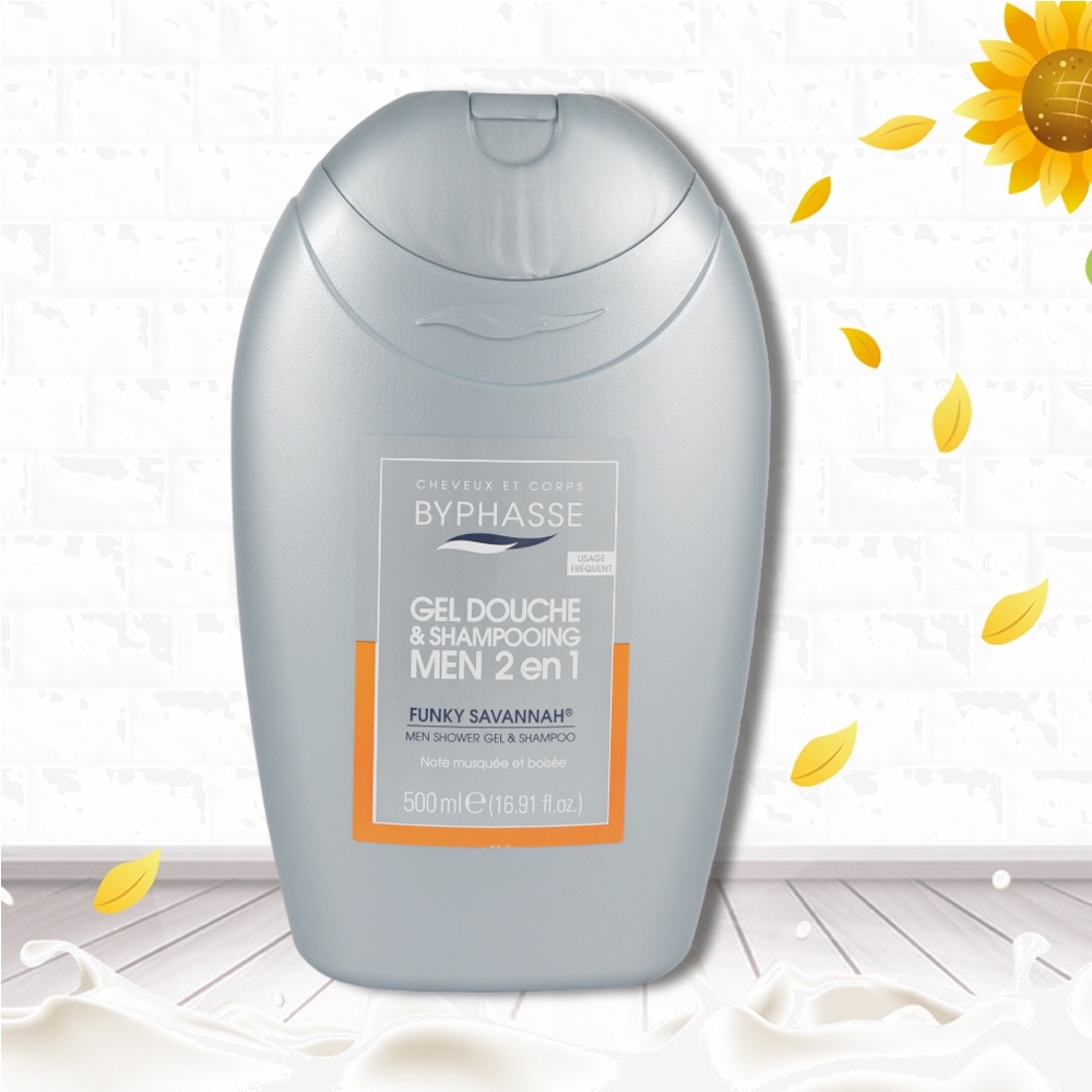 Sữa tắm nước hoa Byphasse gội 2in1 cho nam 500ml NPP Shoptido