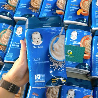 Bột ăn dặm Gerber 227g xách tay Mỹ