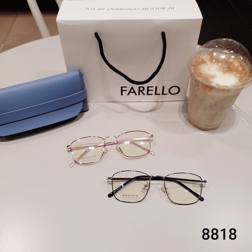 Gọng kính cận nam nữ Lilyeyewear kim loại, mắt vuông, nhiều màu - Y8818 | BigBuy360 - bigbuy360.vn