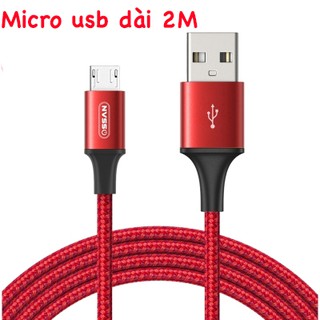 Cáp dù sạc nhanh OSSAN cổng Micro - USB dành cho điện thoại chân micro usb