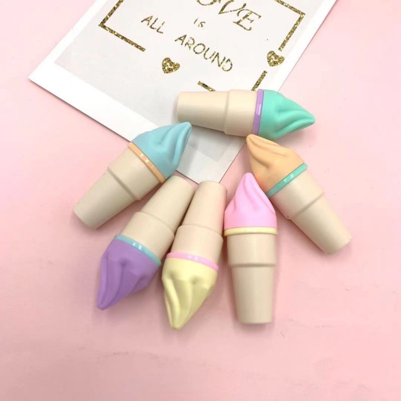 Bút dạ quang bút ghi nhớ bút đánh dấu mini nhiều hình cute dễ thương hình que kem ốc quế hình nấm hình quả cà