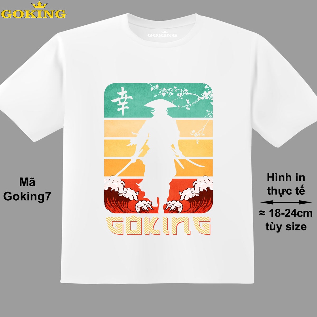 Samurai, mã Goking7. Áo thun in hình đẹp cho bé trai. Áo phông trẻ em thoát nhiệt hàng hiệu Goking cao cấp