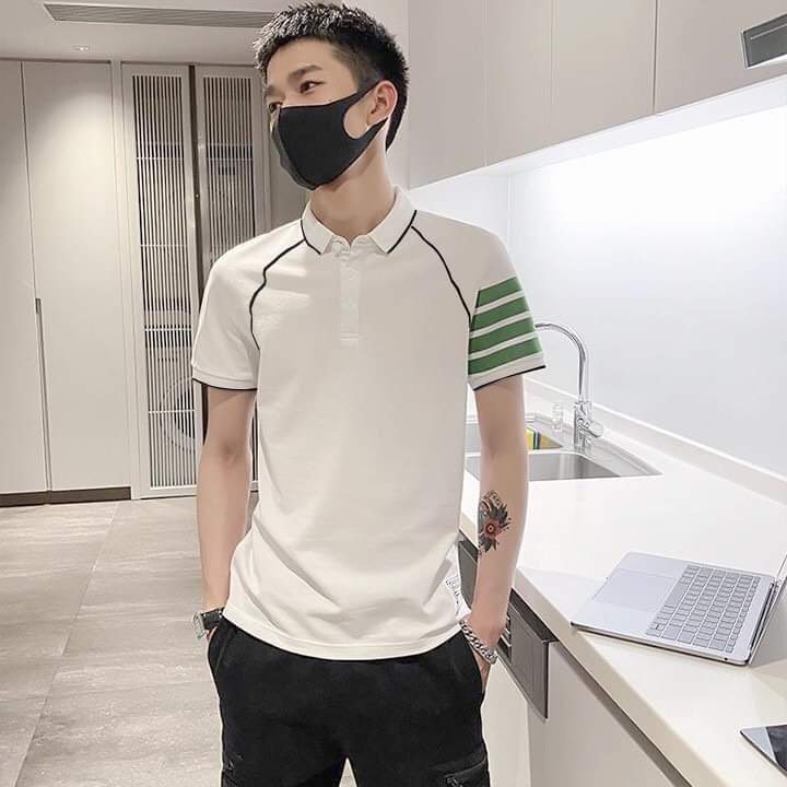 áo thun polo cổ đức ZACLANG viền tay nam nữ Unisex X.store đen + trắng, phông Cotton mềm mịn mùa Hè Hottrend 2022 SP1038