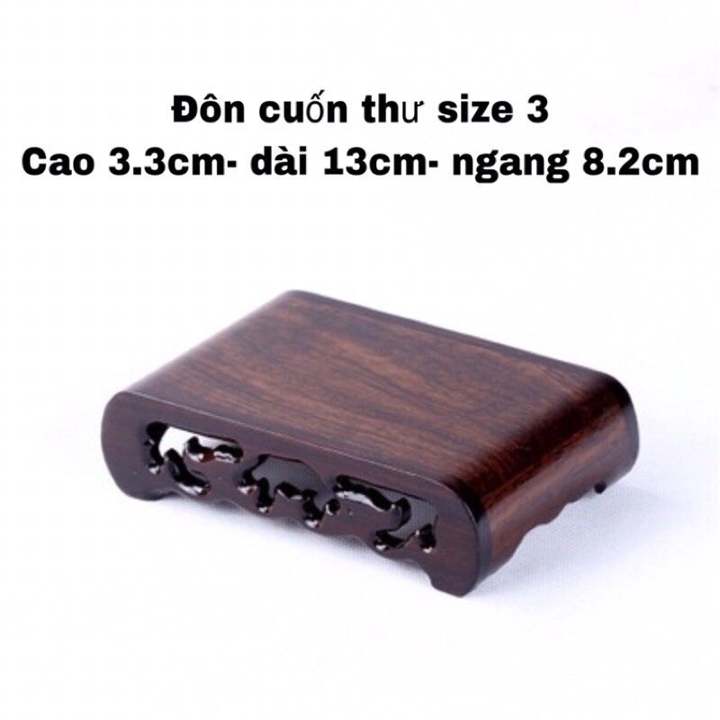 Đôn Tầu gỗ Gụ cuốn thư