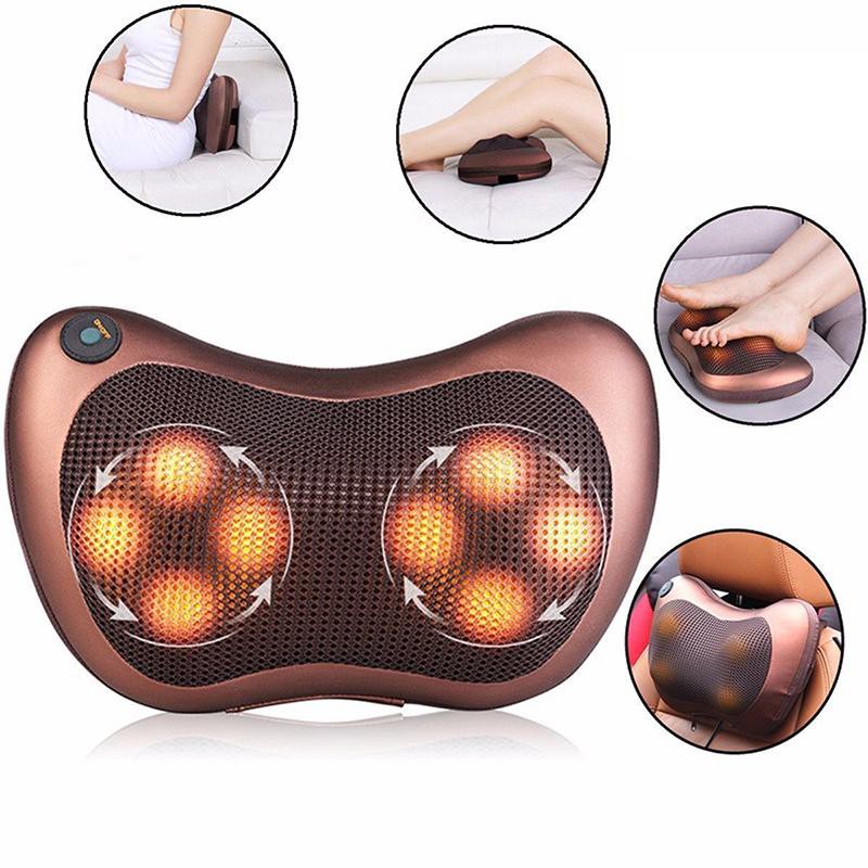 Gối massage hồng ngoại 8 bi Massage Pillow Nhật Bản