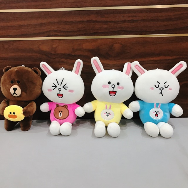 Gấu Brown và Thỏ Cony bông