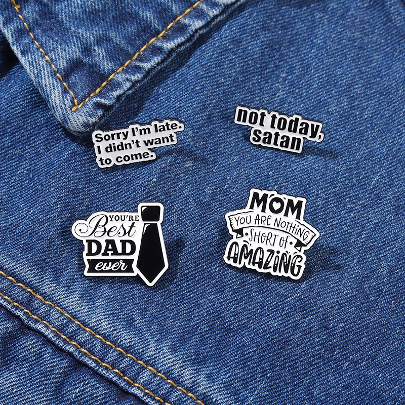 Ghim Cài Áo Tráng Men Họa Tiết Hình Học Vui Nhộn Dành Cho Trẻ