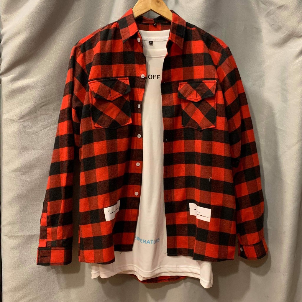 ÁO SƠ MI OFF WHITE SIÊU ĐẸP(hình thật)