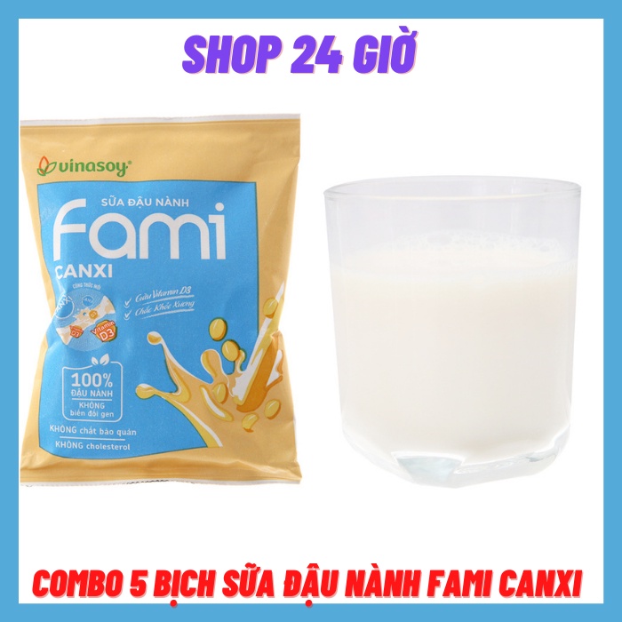 Thùng Sữa Đậu Nành Fami Canxi Bịch
