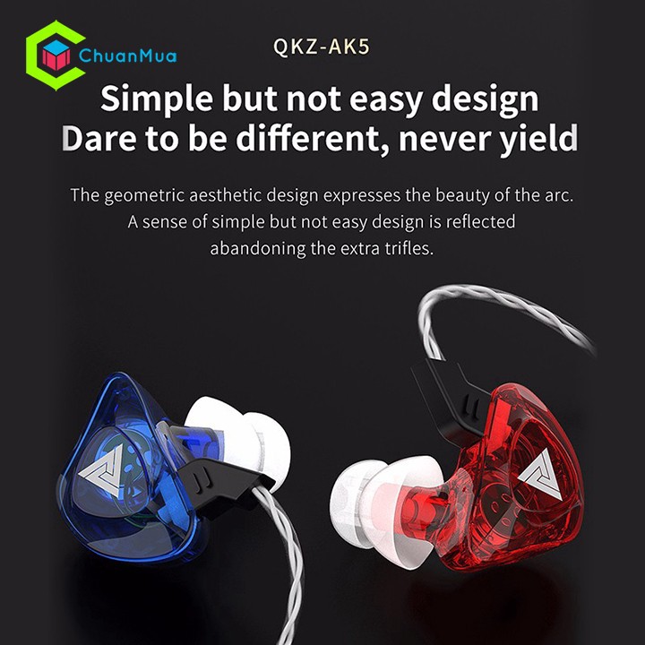 Tai nghe nhét tai Hifi QKZ AK5 khử tiếng ồn chất lượng cao với micro
