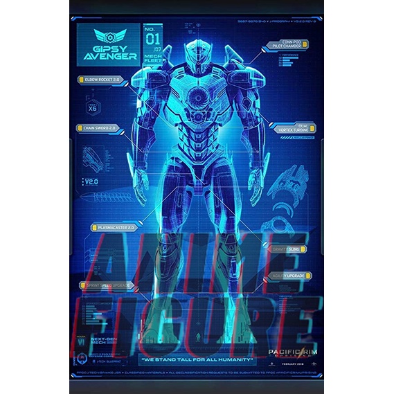 Mô hình Gipsy Avenger lắp ghép trong phim Pacific Rim - Món quà giáo dục cho trẻ em và người lớn