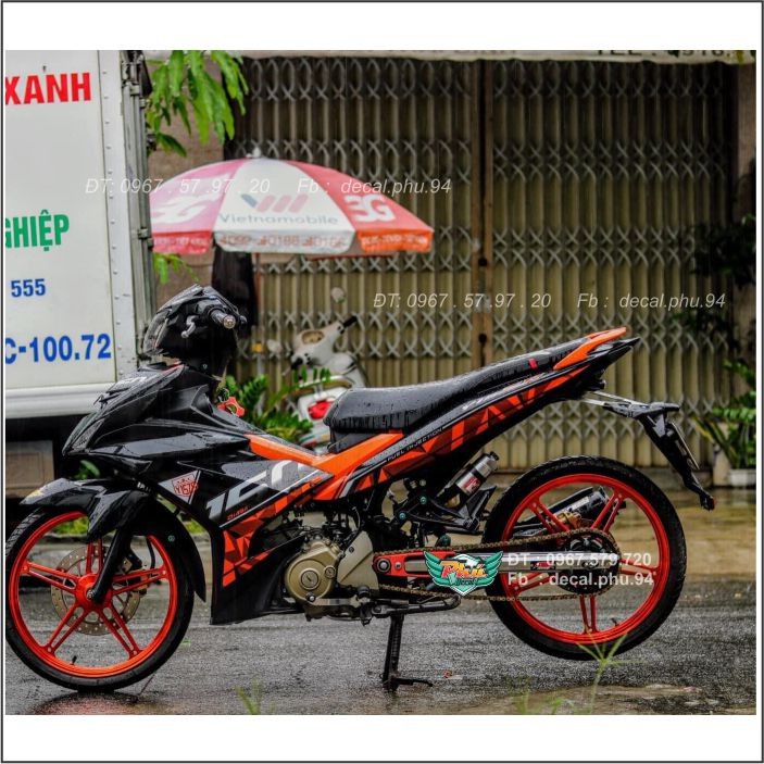 Tem Rời Exciter 150 Cam đen (V)