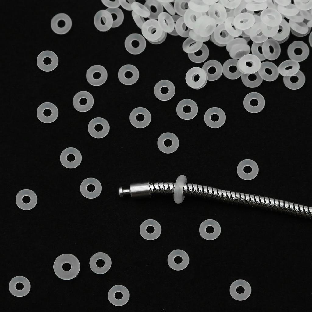 Phụ kiện kẹp hạt charm Beadia làm vòng tay DIY 2mm chất liệu cao su