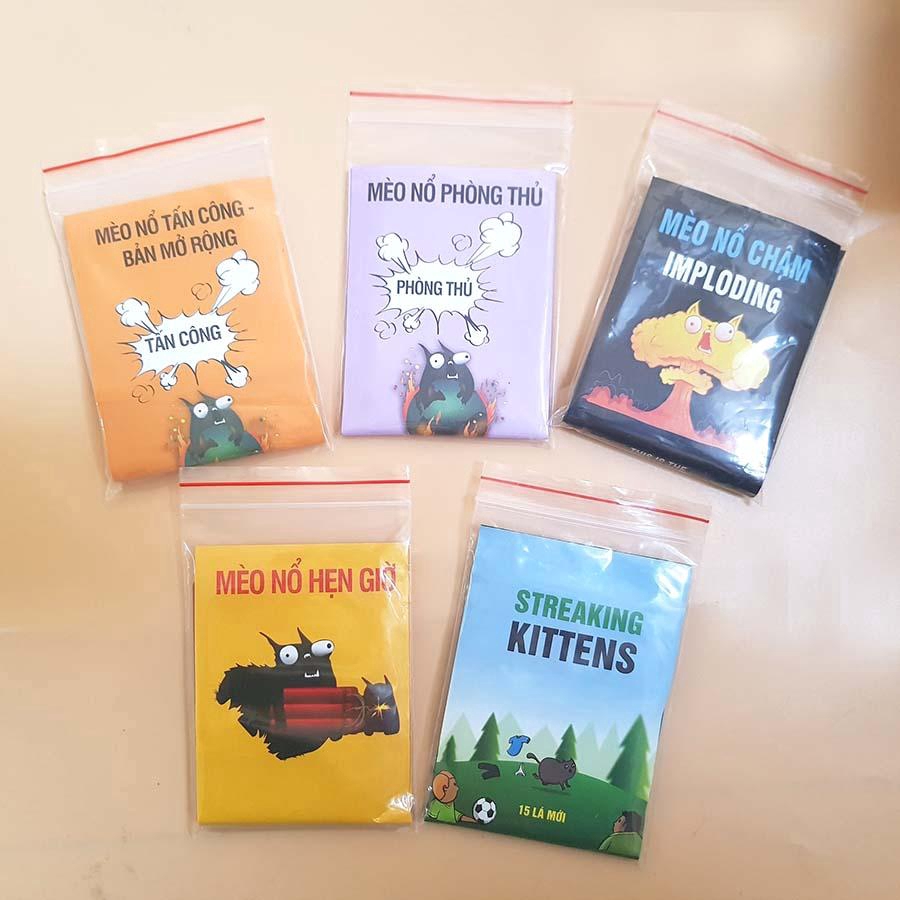 Set 05 Bản Mèo Nổ Mở Rộng, Exploding Kittens Expansion (Phiên bản đầy đủ nhất)