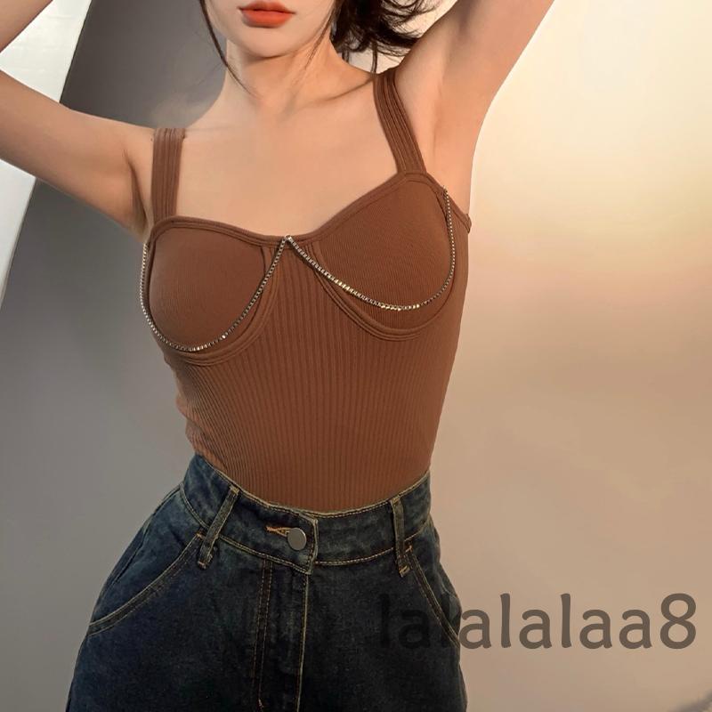 Áo Không Tay Đệm Mút Màu Trơn Cho Nữ Laa8-YS-YS