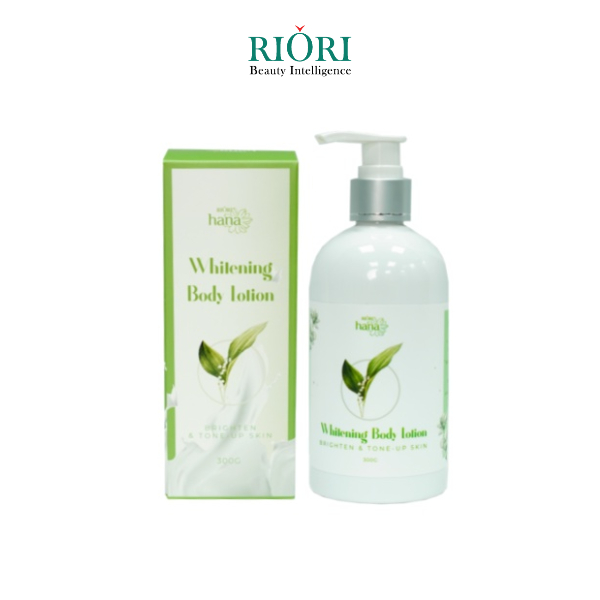 Kem Dưỡng Trắng Da Body RIORI HANA Whitening Body Lotion 300g (Mẫu Mới)