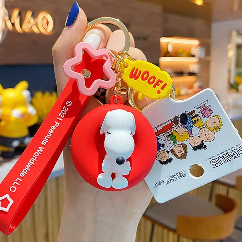 Móc Khóa Gắn Ba Lô / Túi Xách Hình Chú Chó Snoopy Hoạt Hình Đáng Yêu