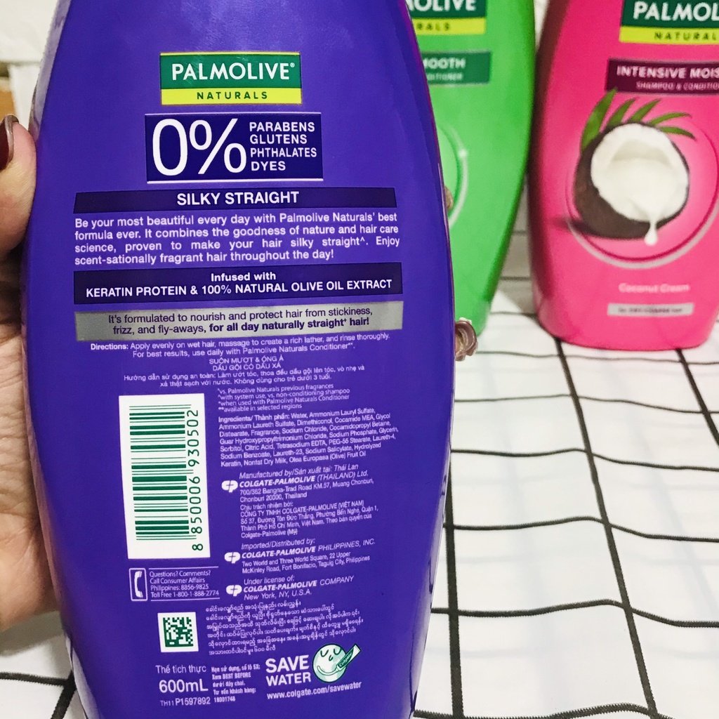 Dầu gội xả 2in1 Palmolive thiên nhiên 600ml