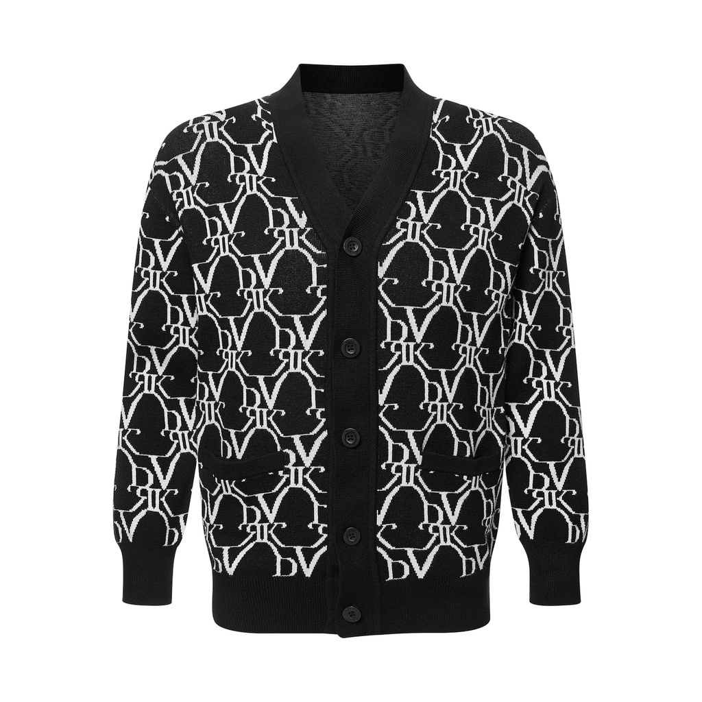 DVRK - Áo Cardigan Monogram Màu Đen Ultimate Black-DVRK-21SS
