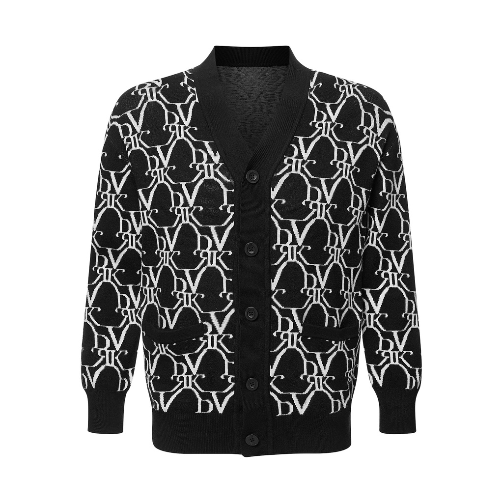 DVRK - Áo Cardigan Monogram Màu Đen Ultimate Black-DVRK-21SS