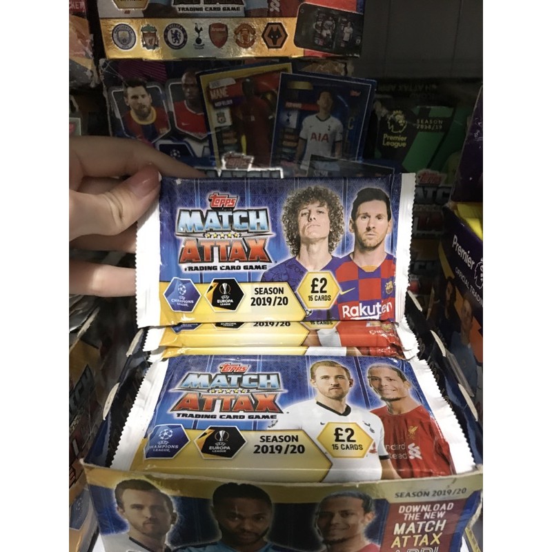 [ Pack Lẻ ] Match Attax Champions league mùa 19/20 ( Pack 15 thẻ )