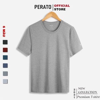 Áo Thun Nam Ngắn Tay PERATO (6 Màu), Chất Liệu Premium Cotton, Thấm Hút Cực Tốt, Thoải Mái Vận Động (TSOP21023-01)