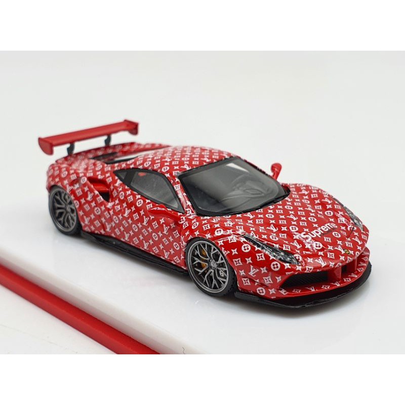 Xe Mô Hình Ferrari 488 Supreme 1:64 Scale Mini ( Đỏ Supreme )