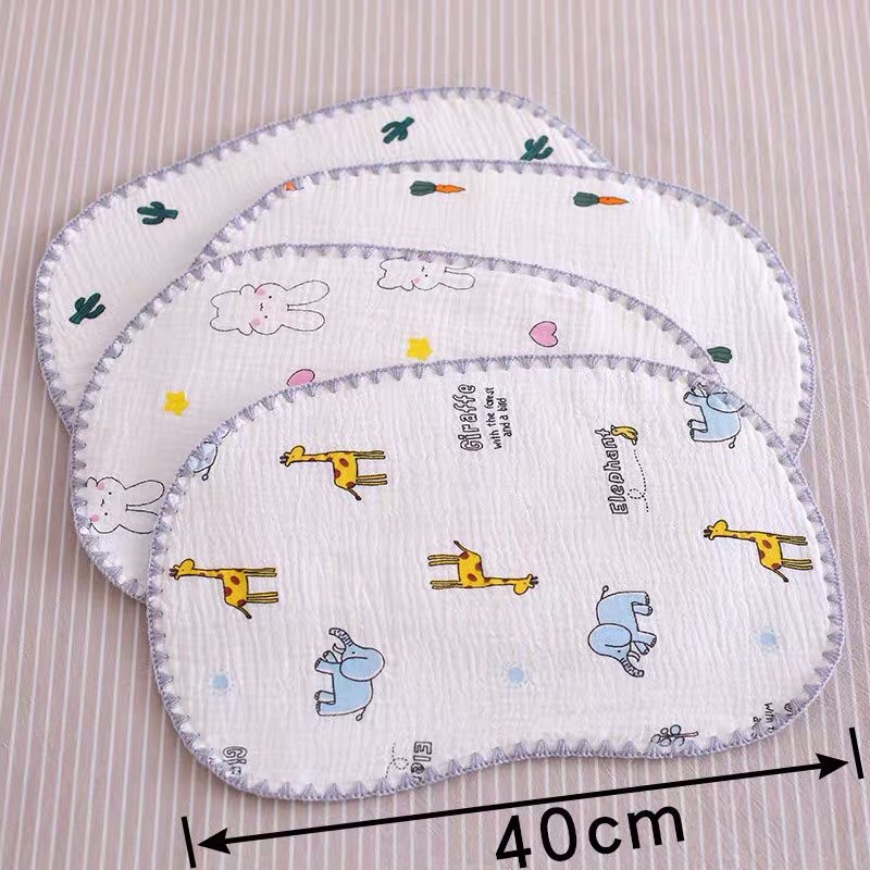 Gối sơ sinh - Gối xô sơ sinh mỏng lót đầu thấm hút mồ hôi cho bé LittleTiger