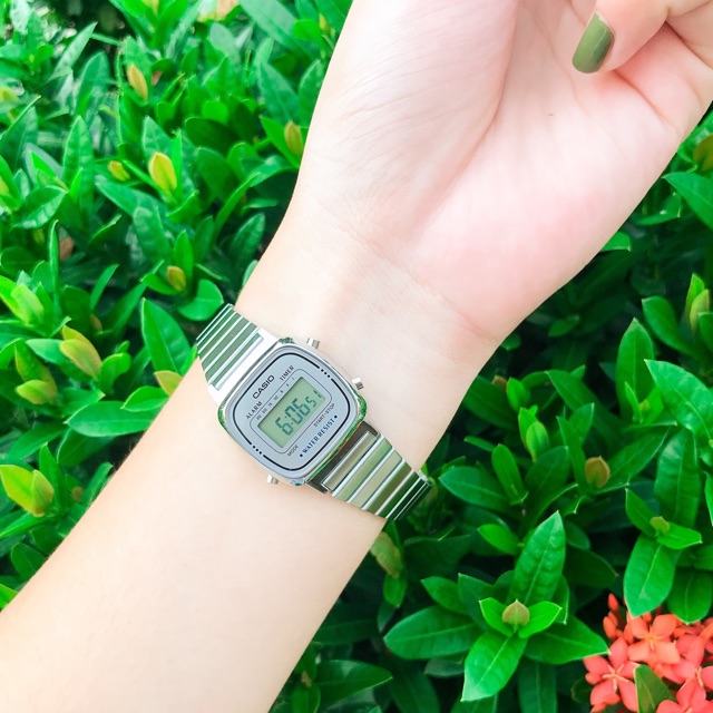 Đồng hồ dây thép nữ C A S I O LA670 chính hãng