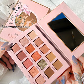 Bảng phấn mắt Ruhuatuo thỏ trắng 15 màu nhũ lấp lánh